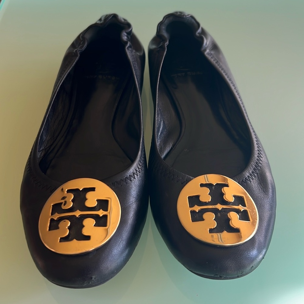 Tory Burch Black Ballet Flats